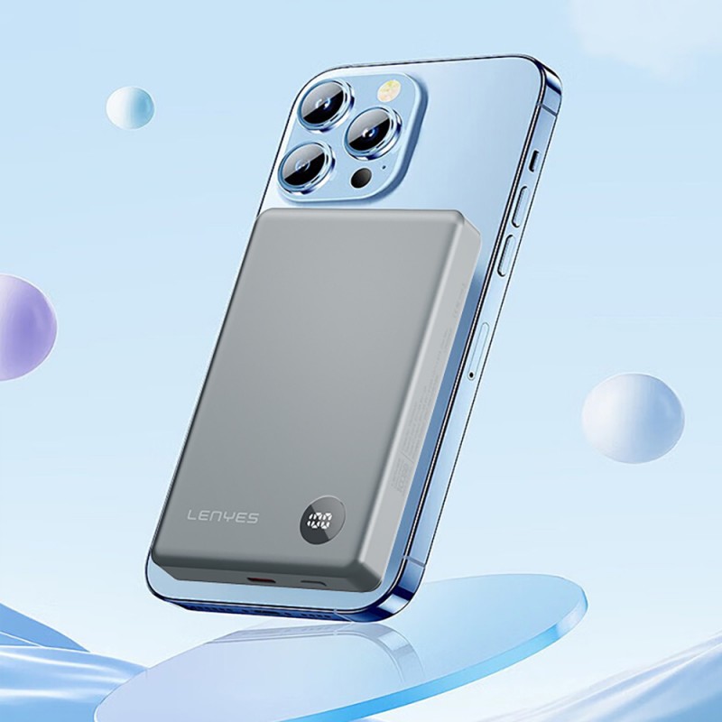 Bal-z Lenyes PW137D 20W Ultra İnce Dijital LED Ekranlı Wireless Powerbank 15W 10000mAh