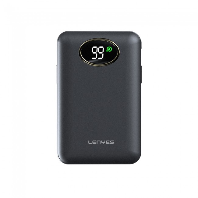 Lenyes PW222D Dijital LED Göstergeli Kablosuz Şarj Özellikli Type-C ve Lightning Kablolu Powerbank 18W 20.000mAh Lenyes PW222D Dijital LED Göstergeli Kablosuz Şarj Özellikli Type-C ve Lightning Kablolu Powerbank 18W 20.000mAh