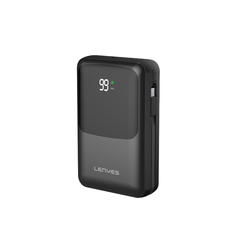 Bal-z Lenyes PW223D Dijital LED Göstergeli Kablosuz Şarj Özellikli Type-C ve Lightning Kablolu Powerbank 22.5W 20.000mAh