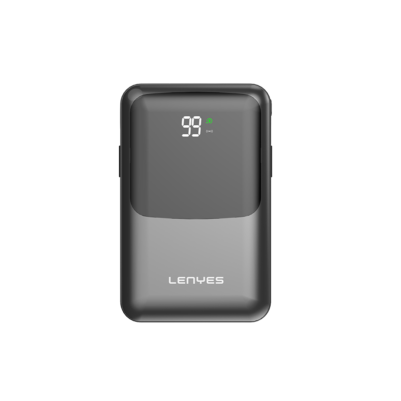 Bal-z Lenyes PW223D Dijital LED Göstergeli Kablosuz Şarj Özellikli Type-C ve Lightning Kablolu Powerbank 22.5W 20.000mAh