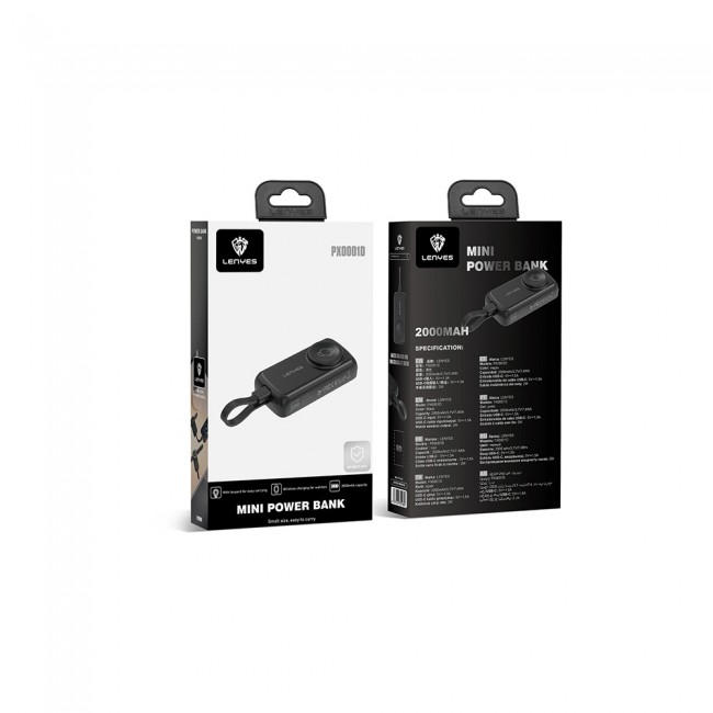 Lenyes PX0001D Akıllı Saat Kablosuz Şarj Özellikli Taşınabilir Type-C Kablolu Powerbank 2000mAh 2W Lenyes PX0001D Akıllı Saat Kablosuz Şarj Özellikli Taşınabilir Type-C Kablolu Powerbank 2000mAh 2W
