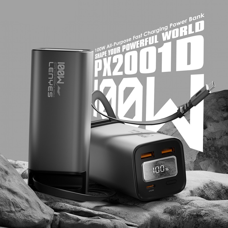 Bal-z Lenyes PX2001D Hızlı Şarj Özellikli Dijital LED Göstergeli Taşınabilir Powerbank 100W 20000mAh