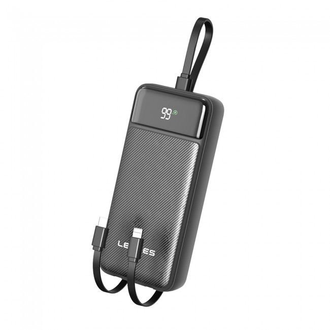 Lenyes PX255D Dijital LED Ekranlı Type-C ve Lightning Kablolu Powerbank 22.5W 20.000mAh Lenyes PX255D Dijital LED Ekranlı Type-C ve Lightning Kablolu Powerbank 22.5W 20.000mAh