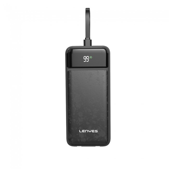 Lenyes PX255D Dijital LED Ekranlı Type-C ve Lightning Kablolu Powerbank 22.5W 20.000mAh Lenyes PX255D Dijital LED Ekranlı Type-C ve Lightning Kablolu Powerbank 22.5W 20.000mAh