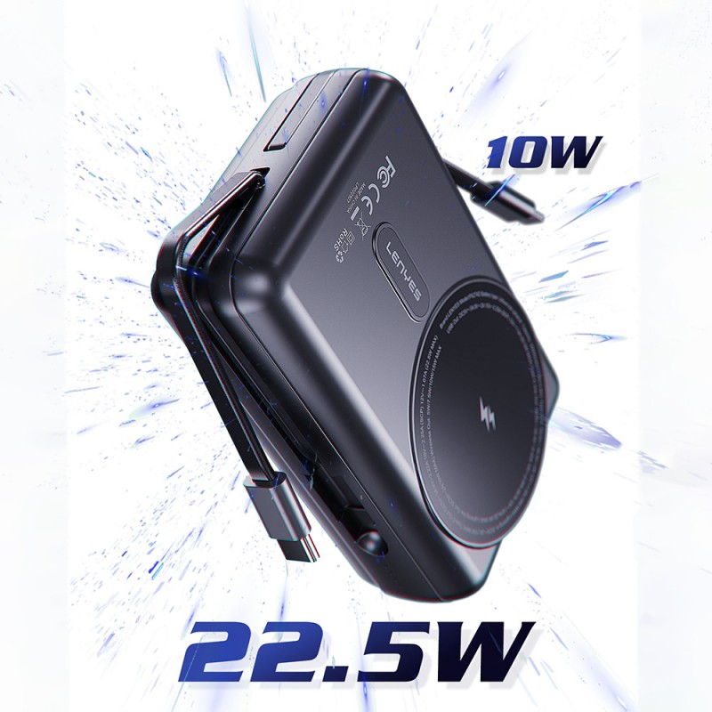 Bal-z Lenyes PX274D PD 22.5W Standlı M-safe Şarj Özellikli Wireless Powerbank 15W 20000mAh