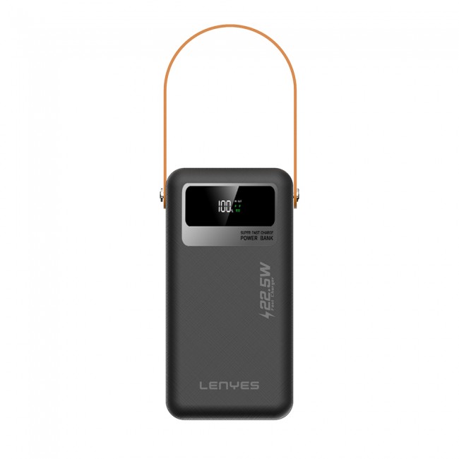 Lenyes PX691D LED Göstergeli Taşınabilir Askılı Powerbank 22.5W 60.000mAh Lenyes PX691D LED Göstergeli Taşınabilir Askılı Powerbank 22.5W 60.000mAh
