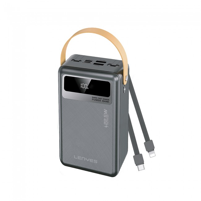 Lenyes PX691D LED Göstergeli Taşınabilir Askılı Powerbank 22.5W 60.000mAh Lenyes PX691D LED Göstergeli Taşınabilir Askılı Powerbank 22.5W 60.000mAh