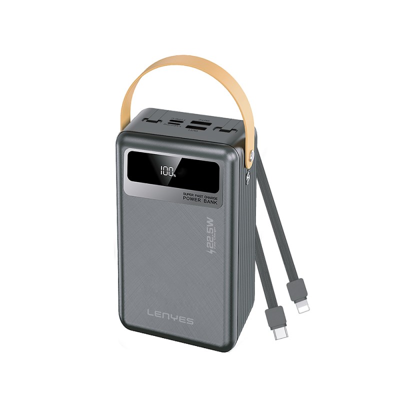 Bal-z Lenyes PX691D LED Göstergeli Taşınabilir Askılı Powerbank 22.5W 60.000mAh