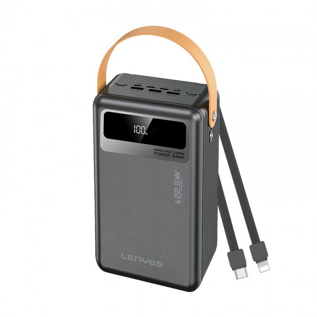 Lenyes PX892D LED Göstergeli Taşınabilir Askılı ve Led Işıklı Powerbank 22.5W 80.000mAh Lenyes PX892D LED Göstergeli Taşınabilir Askılı ve Led Işıklı Powerbank 22.5W 80.000mAh