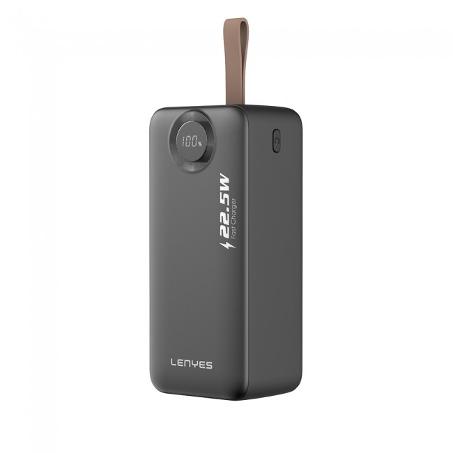 Lenyes PXD487D Dijital LED Göstergeli Type-C ve Lightning Kablolu Askılı Powerbank 22.5W 40.000mAh Lenyes PXD487D Dijital LED Göstergeli Type-C ve Lightning Kablolu Askılı Powerbank 22.5W 40.000mAh