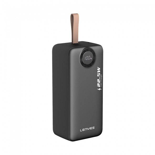 Lenyes PXD487D Dijital LED Göstergeli Type-C ve Lightning Kablolu Askılı Powerbank 22.5W 40.000mAh Lenyes PXD487D Dijital LED Göstergeli Type-C ve Lightning Kablolu Askılı Powerbank 22.5W 40.000mAh