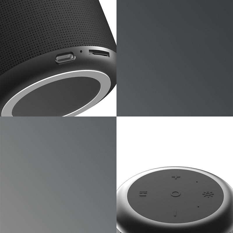 Bal-z Lenyes S217 RGB Işıklı Karaoke Mikrofonlu Bluetooth Speaker Hoparlör v5.3