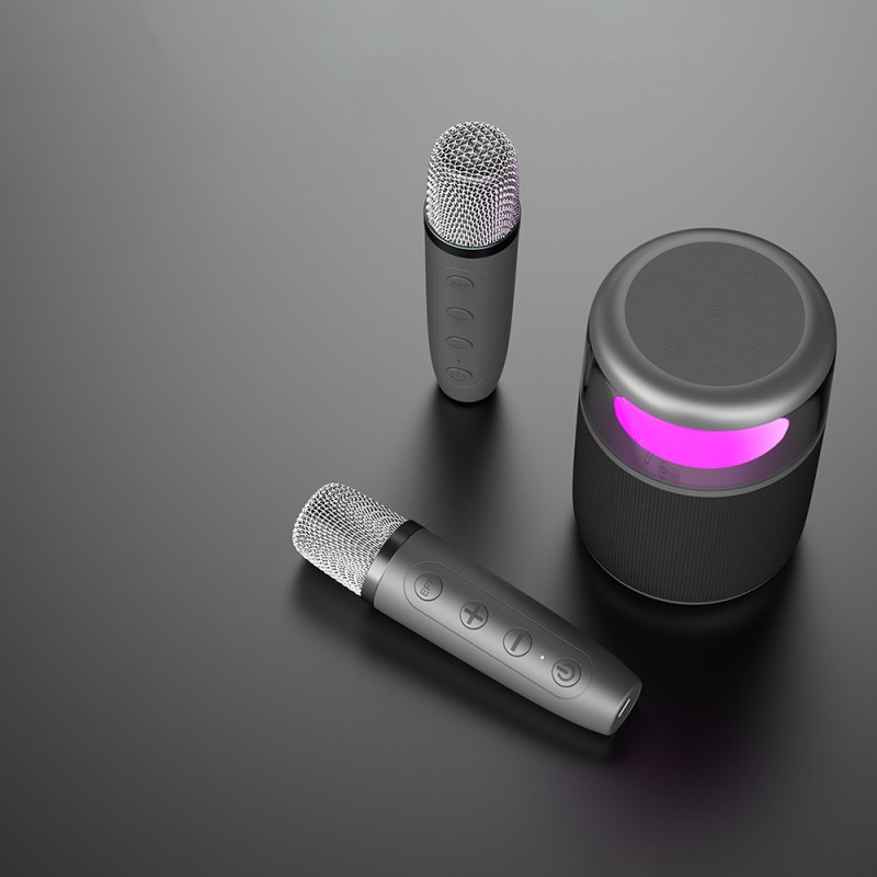 Bal-z Lenyes S217 RGB Işıklı Karaoke Mikrofonlu Bluetooth Speaker Hoparlör v5.3