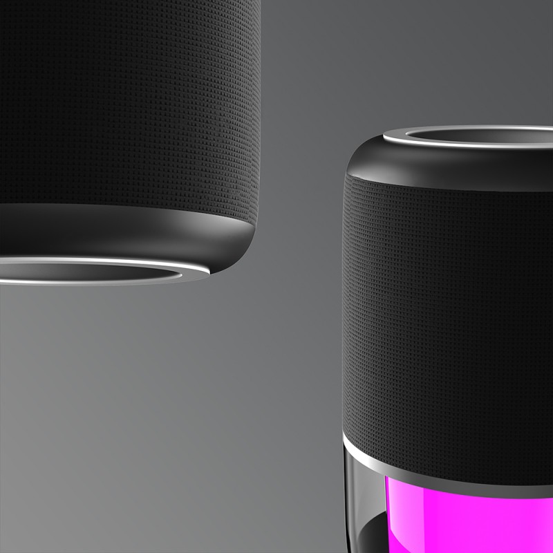 Bal-z Lenyes S217 RGB Işıklı Karaoke Mikrofonlu Bluetooth Speaker Hoparlör v5.3
