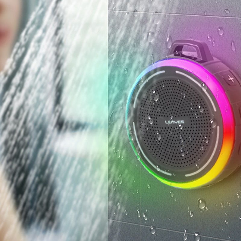 Bal-z Lenyes S223 RGB Işıklı Askı Aparatlı Mini Bluetooth Speaker Hoparlör v5.3