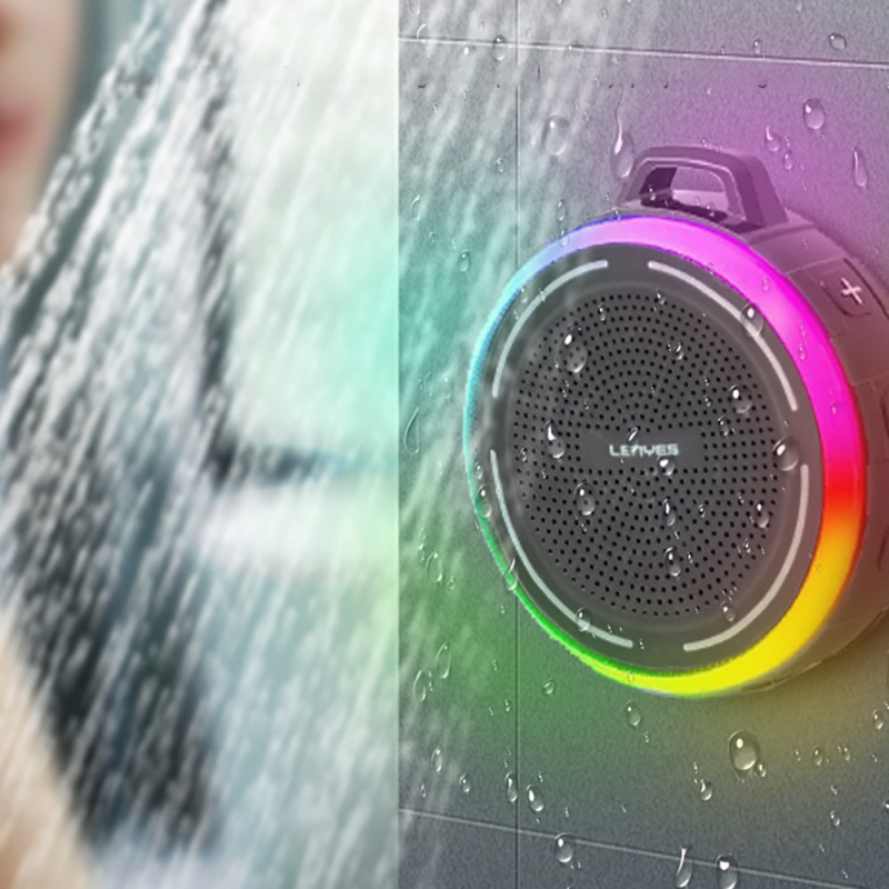 Bal-z Lenyes S223 RGB Işıklı Askı Aparatlı Mini Bluetooth Speaker Hoparlör v5.3