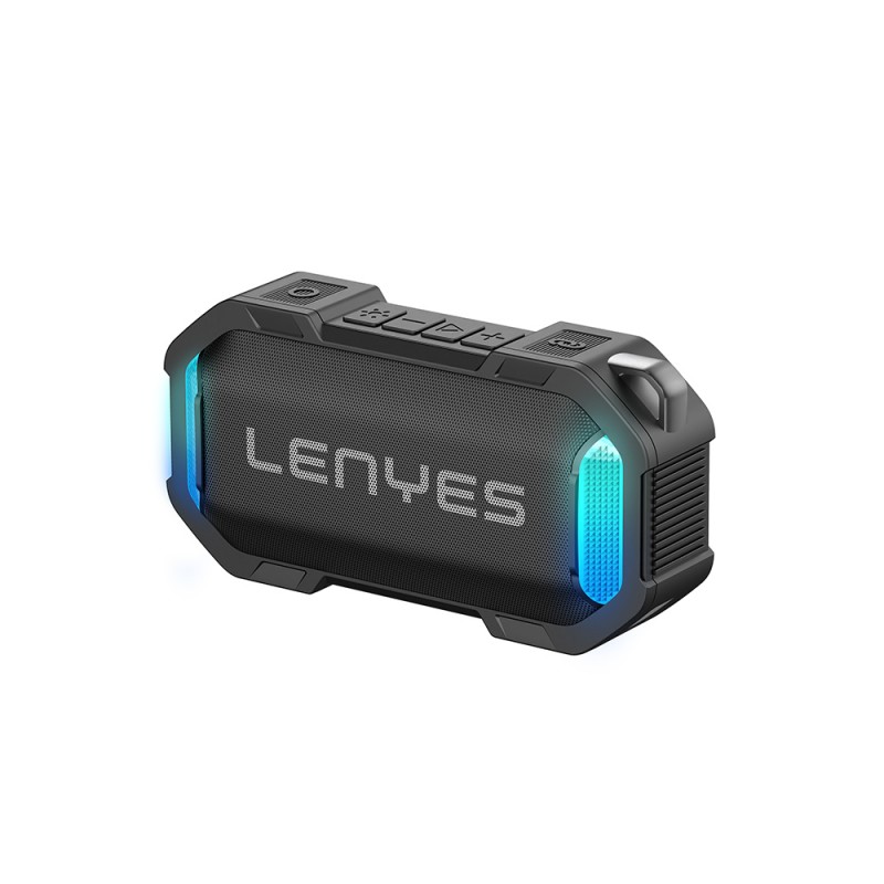 Bal-z Lenyes S233 Ritme Duyarlı RGB Işıklı Taşınabilir Su Geçirmez TWS Bluetooth Hoparlör