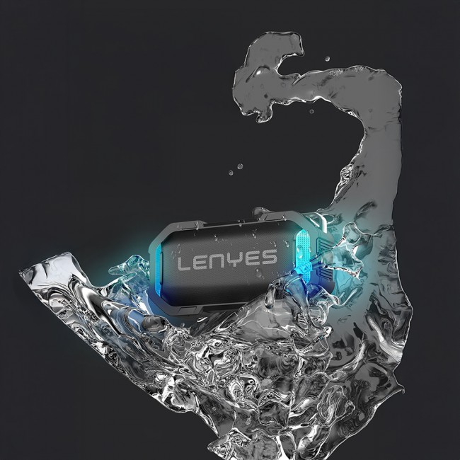 Lenyes S233 Ritme Duyarlı RGB Işıklı Taşınabilir Su Geçirmez TWS Bluetooth Hoparlör Lenyes S233 Ritme Duyarlı RGB Işıklı Taşınabilir Su Geçirmez TWS Bluetooth Hoparlör