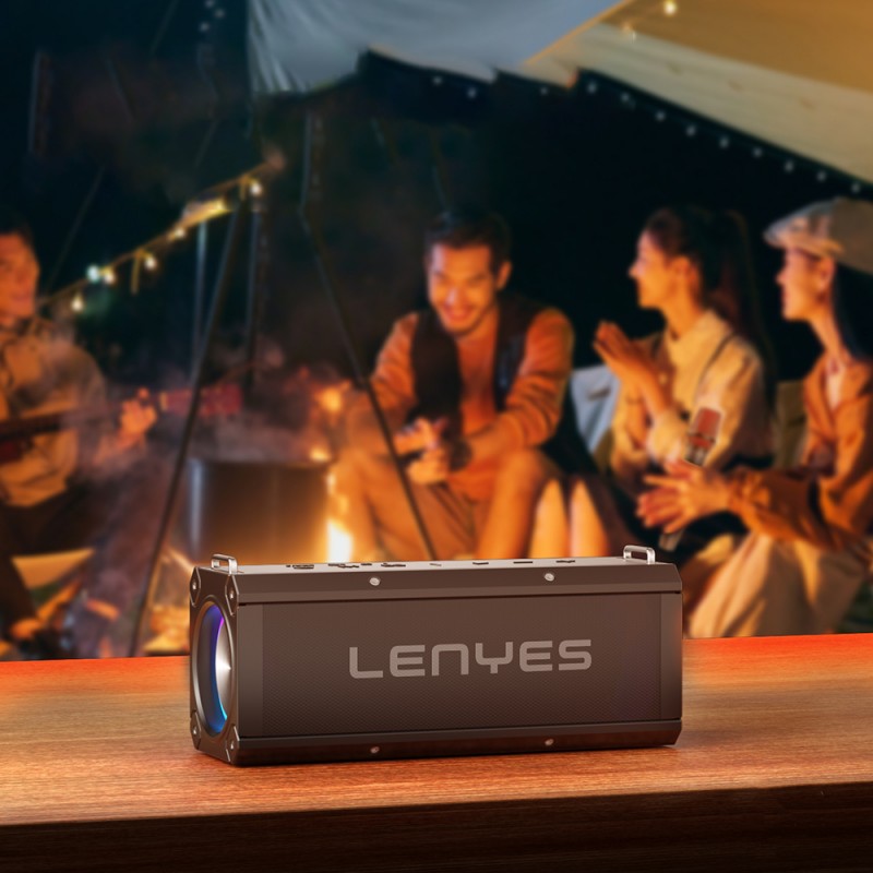 Bal-z Lenyes S828 RGB Led Işıklı TWS Bluetooth Speaker Hoparlör v5.0