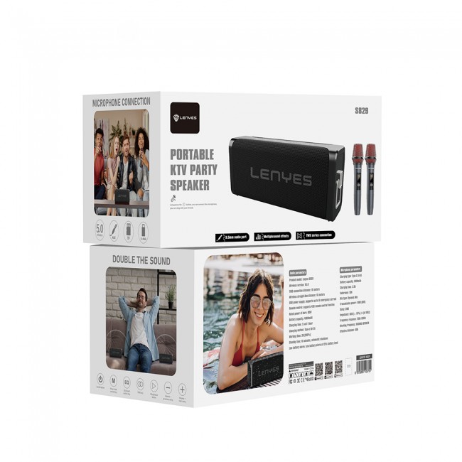 Lenyes S829 Karaoke Mikrofonlu Bluetooth Speaker Hoparlör v5.0 Lenyes S829 Karaoke Mikrofonlu Bluetooth Speaker Hoparlör v5.0