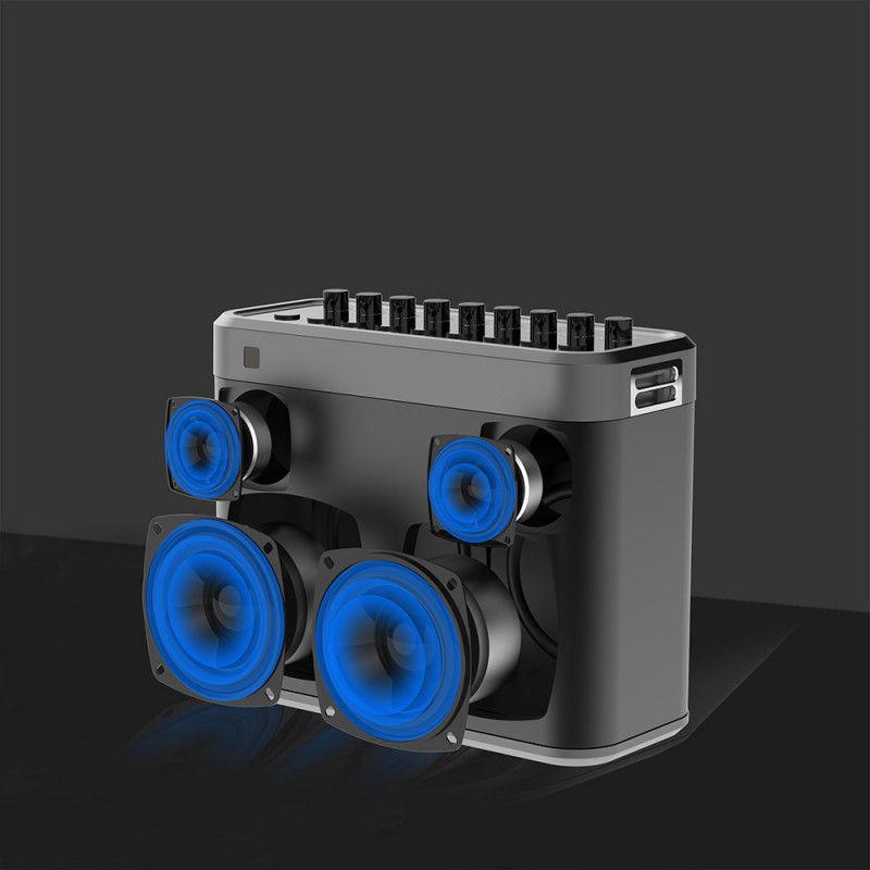 Bal-z Lenyes S830 Mikrofonlu Çoklu Giriş TWS Karaoke Bluetooth Hoparlör v5.0 160W