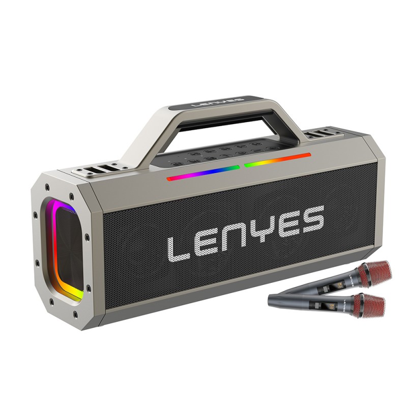 Bal-z Lenyes S833 RGB Led Işıklı Bluetooth Speaker Hoparlör ve Karaoke Bluetooth Mikrofon v5.0