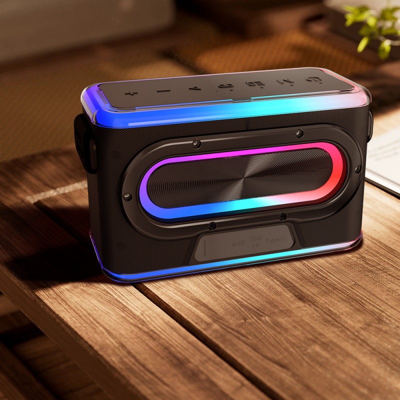 Bal-z Lenyes S834 RGB Led Işıklı Bluetooth Speaker Hoparlör ve Karaoke Bluetooth Mikrofon