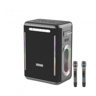 Lenyes S837 RGB Led Işıklı Bluetooth Speaker Hoparlör ve Karaoke Bluetooth Çift Mikrofon v5.0 Lenyes S837 RGB Led Işıklı Bluetooth Speaker Hoparlör ve Karaoke Bluetooth Çift Mikrofon v5.0