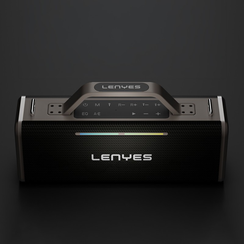 Bal-z Lenyes S838 RGB Işıklı Taşınabilir Çift Mikrofonlu TWS Bluetooth Speaker Hoparlör v5.0