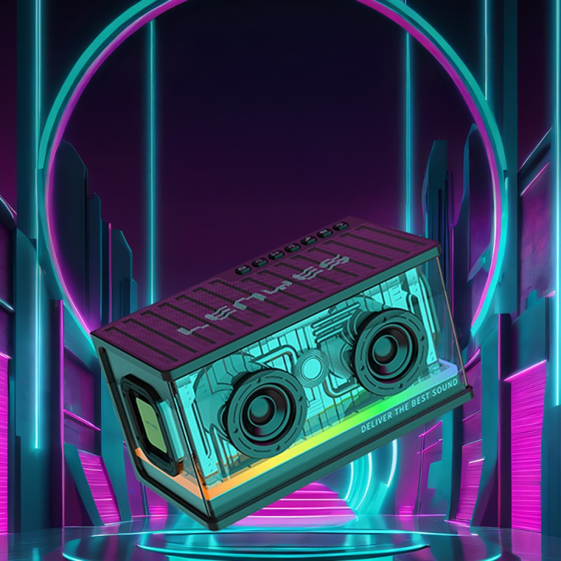 Bal-z Lenyes S839 RGB Işıklı Taşınabilir TWS Bluetooth Hoparlör v5.2