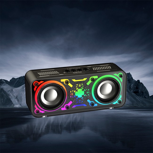 Lenyes S842 RGB Led Işıklı TWS Bluetooth Hoparlör v5.3 18W Lenyes S842 RGB Led Işıklı TWS Bluetooth Hoparlör v5.3 18W