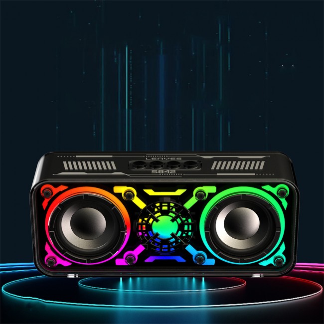 Lenyes S842 RGB Led Işıklı TWS Bluetooth Hoparlör v5.3 18W Lenyes S842 RGB Led Işıklı TWS Bluetooth Hoparlör v5.3 18W