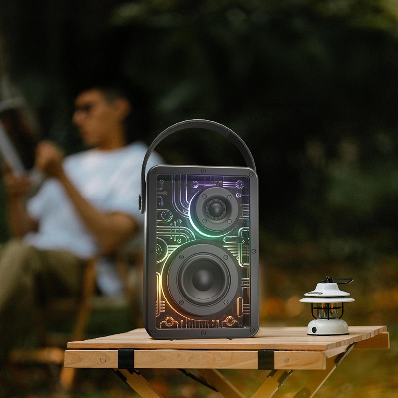 Bal-z Lenyes S860 RGB Işıklı Taşınabilir Bluetooth Speaker Hoparlör v5.3