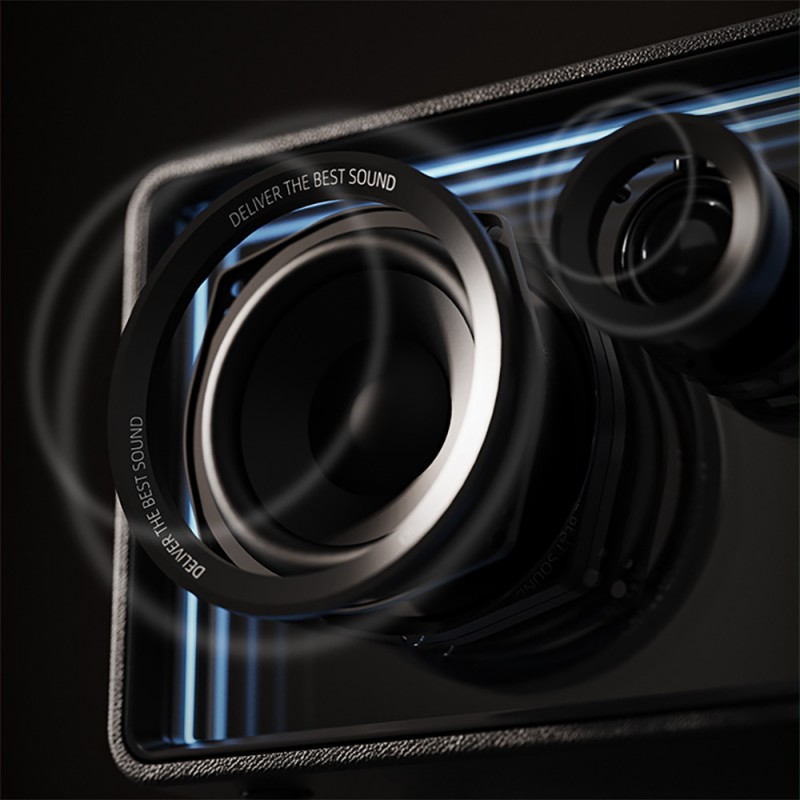 Bal-z Lenyes S862 Su Geçirmez Mikrofonlu Çoklu Giriş Karaoke Bluetooth Hoparlör v5.3 120W