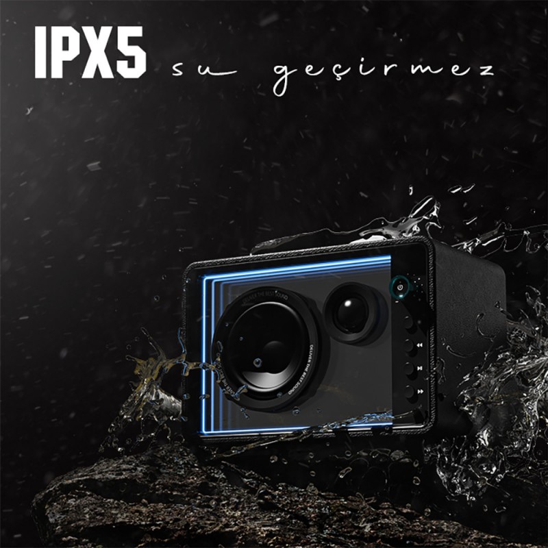 Bal-z Lenyes S862 Su Geçirmez Mikrofonlu Çoklu Giriş Karaoke Bluetooth Hoparlör v5.3 120W