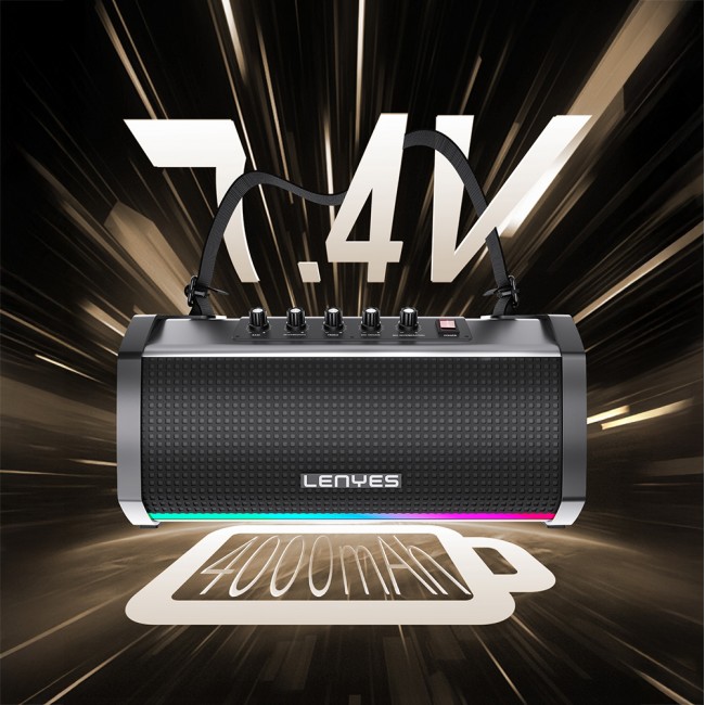 Lenyes S863 RGB Led Işıklı Mikrofonlu TWS Bluetooth Speaker Hoparlör v5.3 Lenyes S863 RGB Led Işıklı Mikrofonlu TWS Bluetooth Speaker Hoparlör v5.3