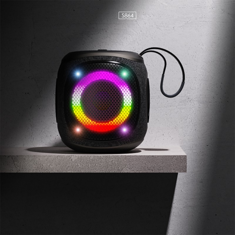 Bal-z Lenyes S864 RGB Işıklı Taşınabilir TWS Bluetooth Speaker Hoparlör v5.3
