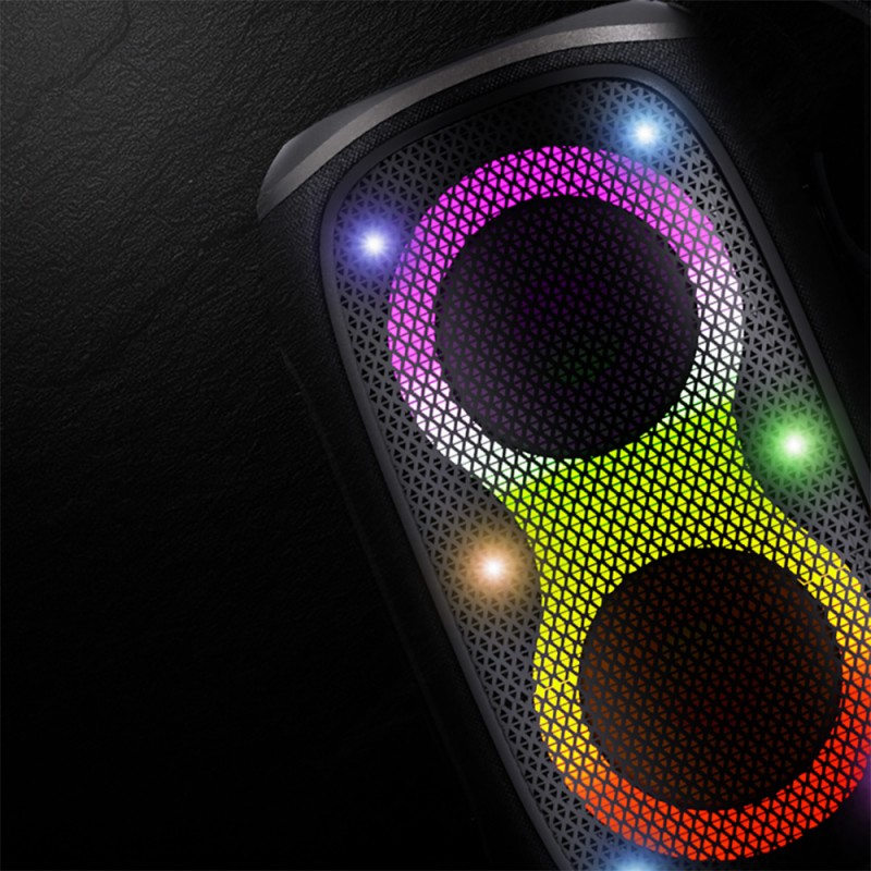 Bal-z Lenyes S865 Luminous Serisi Su Geçirmez Çoklu Giriş RGB Işıklı TWS Bluetooth Hoparlör v5.3 40W