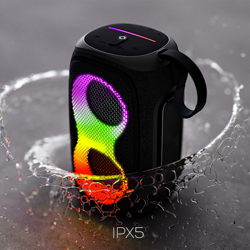 Bal-z Lenyes S865 Luminous Serisi Su Geçirmez Çoklu Giriş RGB Işıklı TWS Bluetooth Hoparlör v5.3 40W