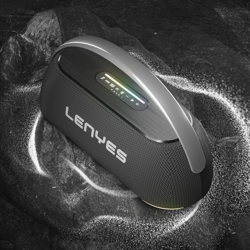 Bal-z Lenyes S869 RGB Işıklı Çift Mikrofonlu Taşınabilir Bluetooth Hoparlör v5.3