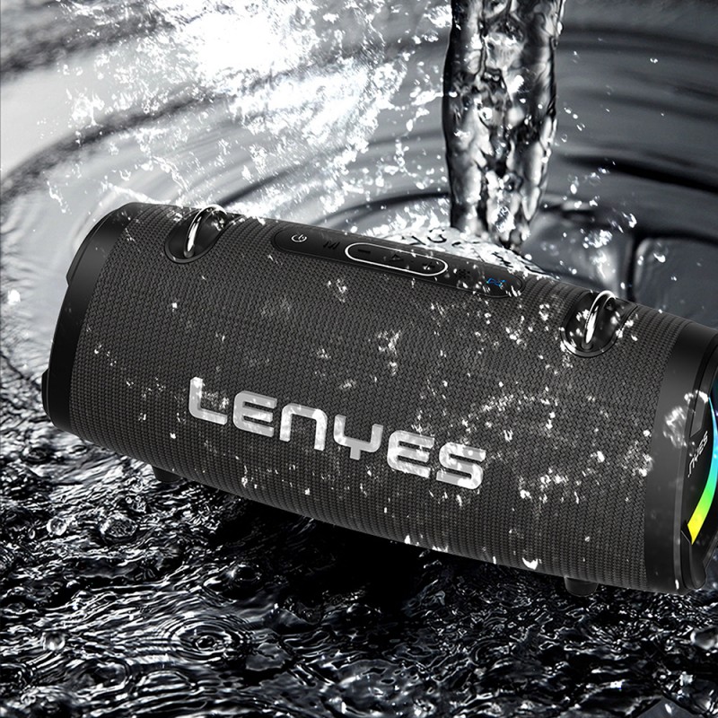 Bal-z Lenyes S872 RGB Işıklı Taşınabilir Çift Mikrofonlu TWS Bluetooth Speaker Hoparlör v5.3