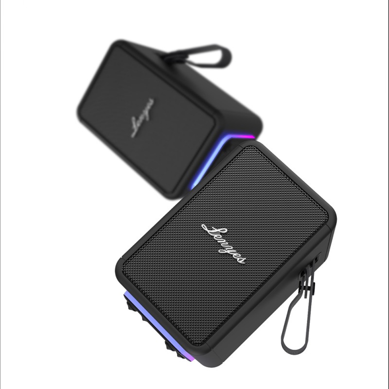 Bal-z Lenyes S874 Su Geçirmez Özellikli RGB Işıklı Askılı Taşınabilir TWS Bluetooth Hoparlör v5.3