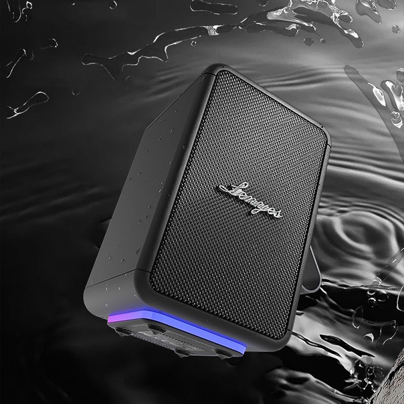 Bal-z Lenyes S874 Su Geçirmez Özellikli RGB Işıklı Askılı Taşınabilir TWS Bluetooth Hoparlör v5.3