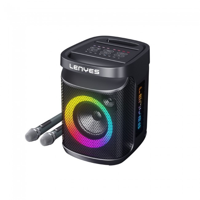 Lenyes S881 Su Geçirmez Mikrofonlu Çoklu Giriş RGB Işıklı TWS Karaoke FM Bluetooth Hoparlör v5.3 120W Lenyes S881 Su Geçirmez Mikrofonlu Çoklu Giriş RGB Işıklı TWS Karaoke FM Bluetooth Hoparlör v5.3 120W