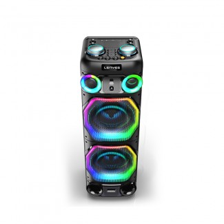 Lenyes S885 RGB Işıklı Çift Mikrofonlu Kablosuz TWS Bluetooth Speaker Hoparlör v5.3 Lenyes S885 RGB Işıklı Çift Mikrofonlu Kablosuz TWS Bluetooth Speaker Hoparlör v5.3