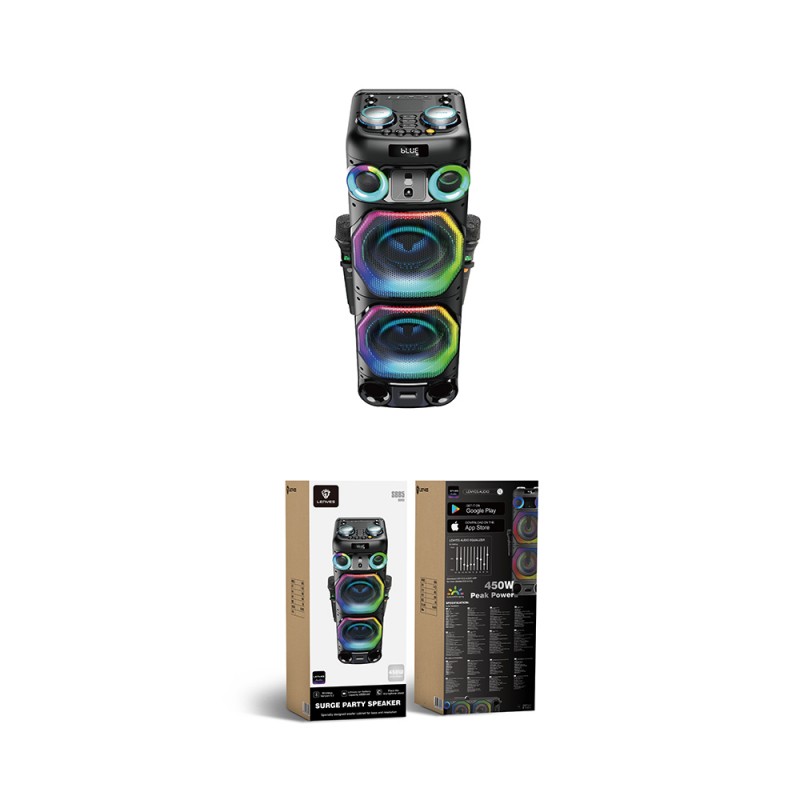 Bal-z Lenyes S885 RGB Işıklı Çift Mikrofonlu Kablosuz TWS Bluetooth Speaker Hoparlör v5.3