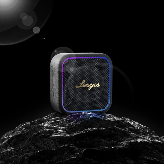 Lenyes S890 Su Geçirmez Özellikli RGB Işıklı Askılı Mini OTG-TWS Bluetooth Hoparlör v5.3 Lenyes S890 Su Geçirmez Özellikli RGB Işıklı Askılı Mini OTG-TWS Bluetooth Hoparlör v5.3