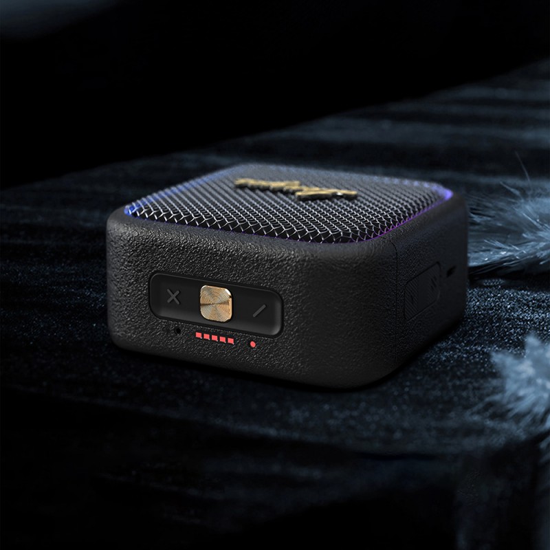 Bal-z Lenyes S890 Su Geçirmez Özellikli RGB Işıklı Askılı Mini OTG-TWS Bluetooth Hoparlör v5.3