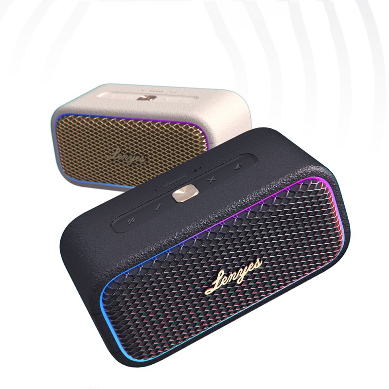 Bal-z Lenyes S891 RGB Işıklı Taşınabilir Su Geçirmez OTG-TWS Bluetooth Hoparlör v5.3 80W