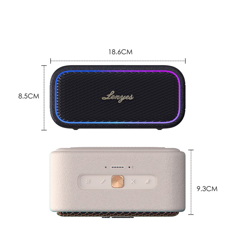 Bal-z Lenyes S891 RGB Işıklı Taşınabilir Su Geçirmez OTG-TWS Bluetooth Hoparlör v5.3 80W